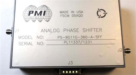 Phase Shifter Runs 9 To 11 Ghz Microwaves And Rf