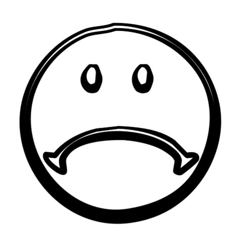 Sadness Smiley Face Clip Art Depressed Face Clipart Png Download