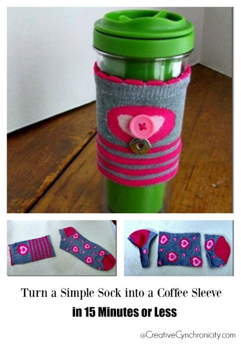 How To Make A Coffee Cup Sleeve From A Sock In Under 15 Minutes