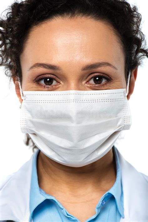 African American Doctor In Medical Mask Stock Photo Image Of Isolated