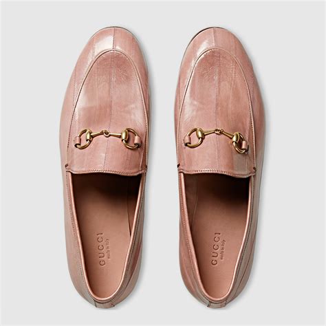 Gucci Jordaan Eel Horsebit Loafer Gucci Womens Moccasins And Loafers
