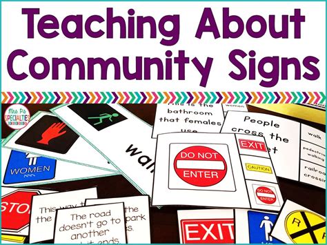 Teaching About Community Signs · Mrs Ps Specialties
