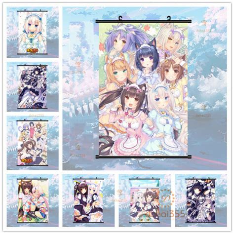 Anime Nekopara Cosplay Wall T Scroll Roll Otaku Decor Poster 60×90cm