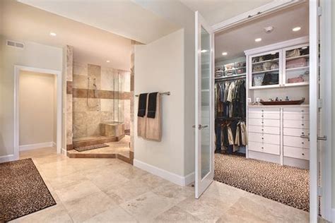 Walk In Closet In The Bathroom Perfection Bathroom And Walk In Closet Bathroom Closet Combo