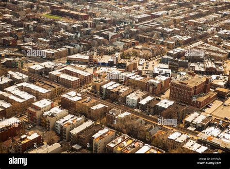 Aerial View Suburbs Of Chicago Illinois Stock Photo 68665869 Alamy