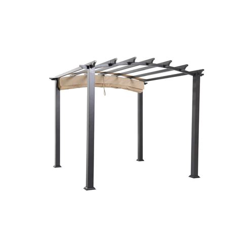 Breathe new life into your gazebo with this replacement canopy! Hampton Bay Arched Pergola Replacement Canopy-GFM00469A ...