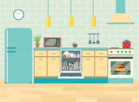 Best Cleaning Kitchen Illustrations Royalty Free Vector Graphics