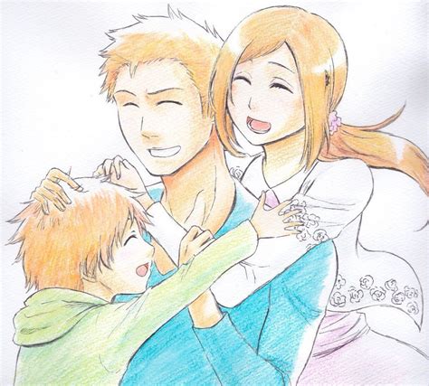 Ichigo Orihime And Their Son Ichihime Bleach Anime Toon Bleach