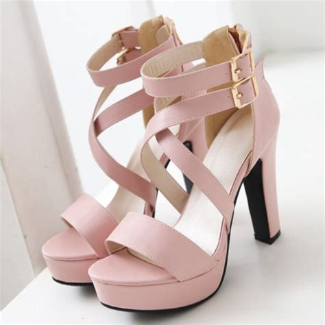 Shoes Rose Wholesale Pink Pastel Cute Sandals Heels Girly