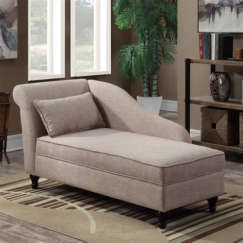 Convenience Concepts Designs4comfort Cleo Chaise Lounge Ottoman With