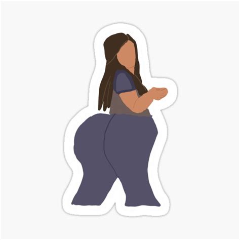 big booty judy sticker by arstymalia redbubble
