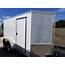Enclosed Trailer 6x12 White Tandem Axle Ad 30  USA Cargo