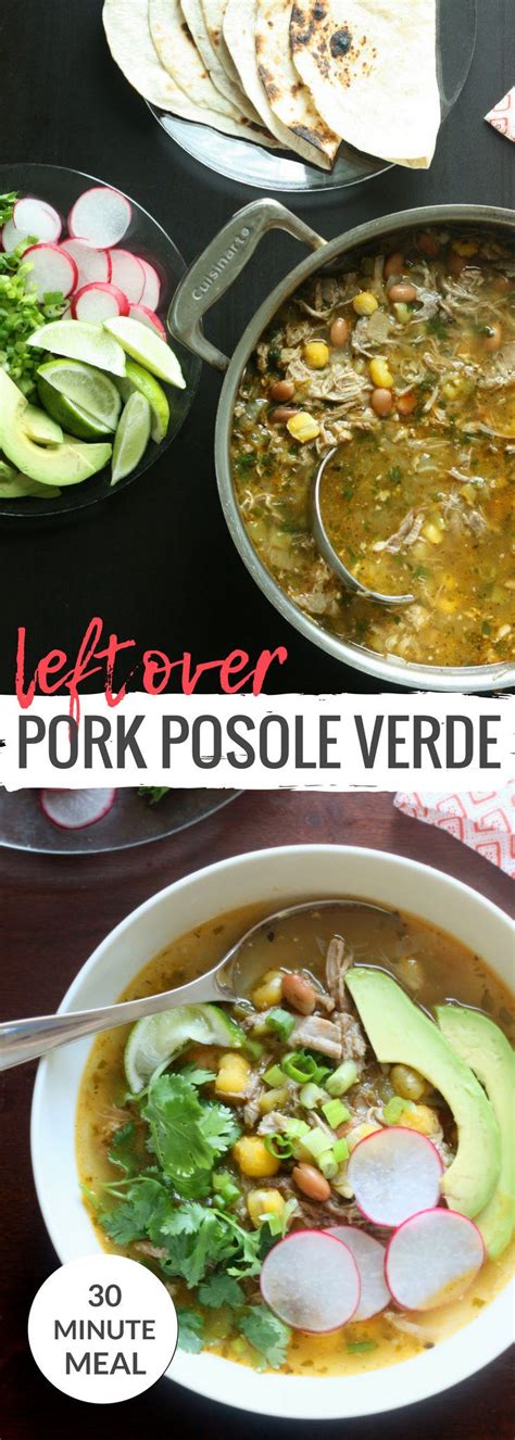 From pulled pork enchiladas to pork stew, here are some tasty recipes to repurpose your pork into another wonderful meal. "Leftover Pork" Posole Verde | Pork tenderloin recipes ...