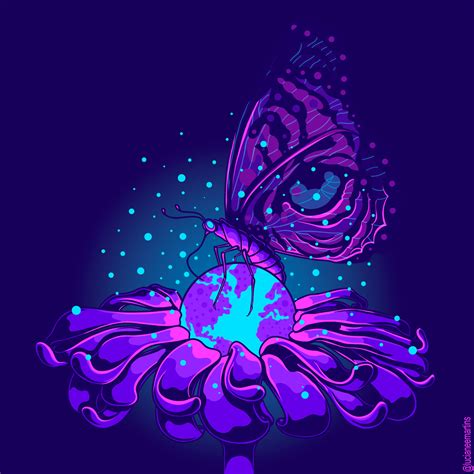 Artstation Psychedelic Butterfly