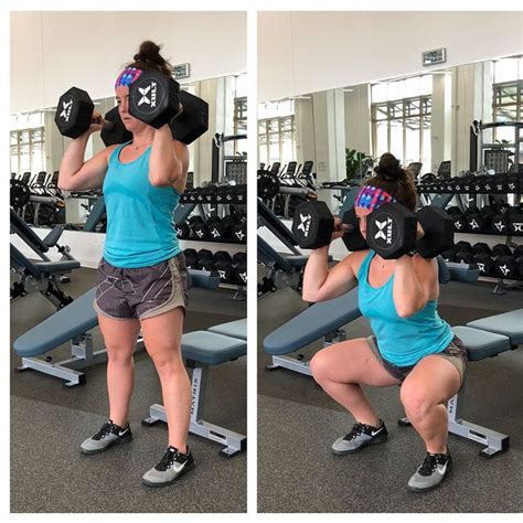 Dumbbell Shoulder Squat By George I Exercise How To Skimble