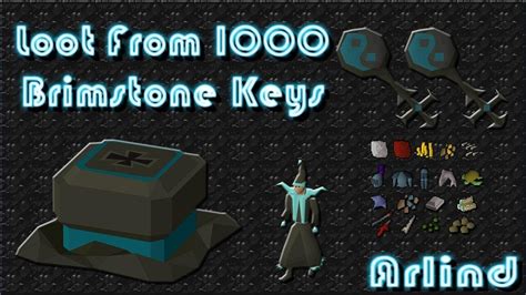 Osrs Loot From 1000 Brimstone Konar Keys Maxed Ironman Youtube