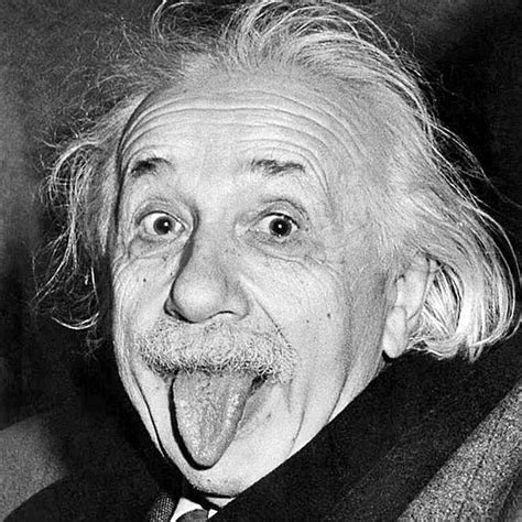 Albert Einstein With His Tongue Out 1951 Einsteins 72nd Birthday