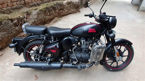 Royal Enfield Stealth Black Classic 350 Bs6 Youtube