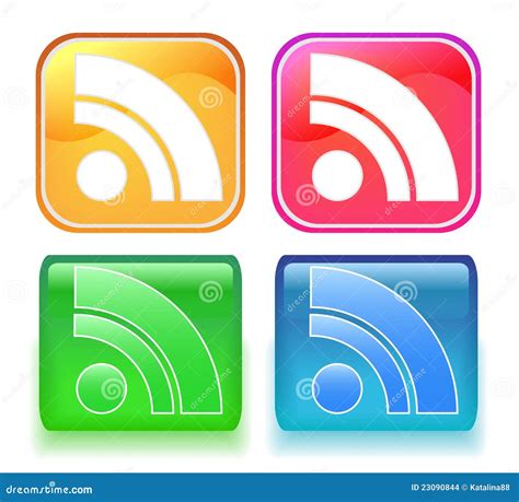 Rss Icon Stock Vector Illustration Of Object Sign Publicity 23090844