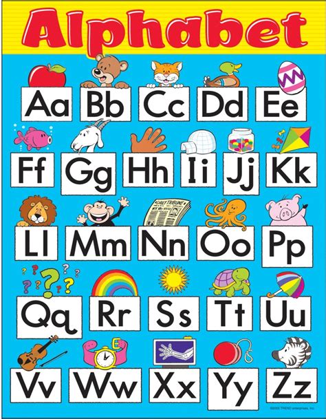 Chart Alphabet Fun Preschool Gd 1 By Trend Enterprises Language Arts