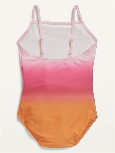 Patterned One Piece Swimsuit For Girls Old Navy