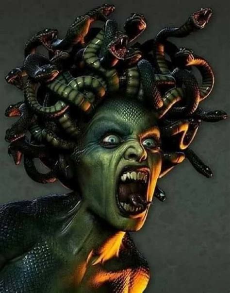 Medusa ~ Horror Art Medusa Art Medusa Greek Mythology Mythical