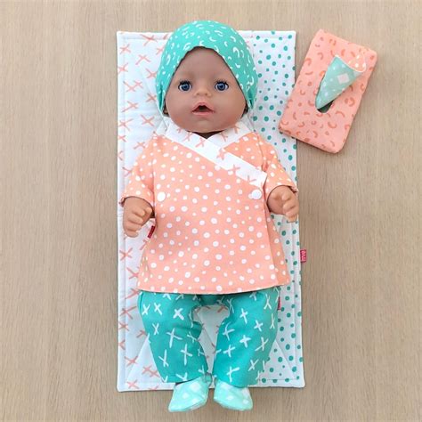 Wollyonline Baby Doll Care Pattern For Baby Born Dolls 17 With A Doll