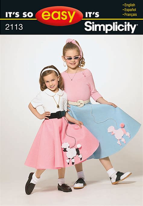 Simplicity 2113 Childs Poodle Skirt