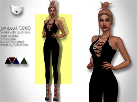 Jumpsuit C060 By Turksimmer At Tsr Sims 4 Updates
