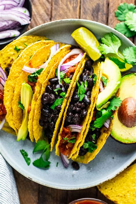 10 Minute Black Bean Tacos A Simple Palate