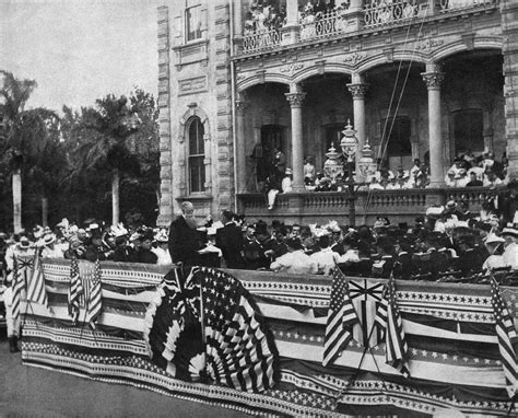 Hawaiian Annexation 1898 Nus Minister Harold Sewall Presenting An