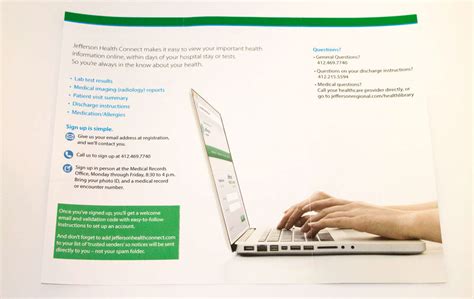 Jefferson Hospital Patient Portal Brochure On Behance