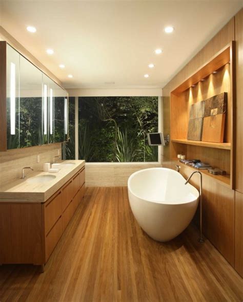 Wood furniture sets with matt surface are in fact totally in. 18 Exquisite Contemporary Wooden Bathroom Design Ideas
