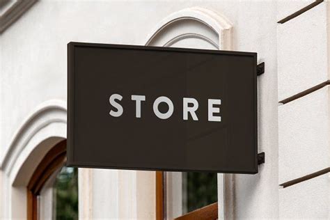Download Mount square sign logo mock-up by printpixel on @creativemarket | Mockup, Signs, Print design