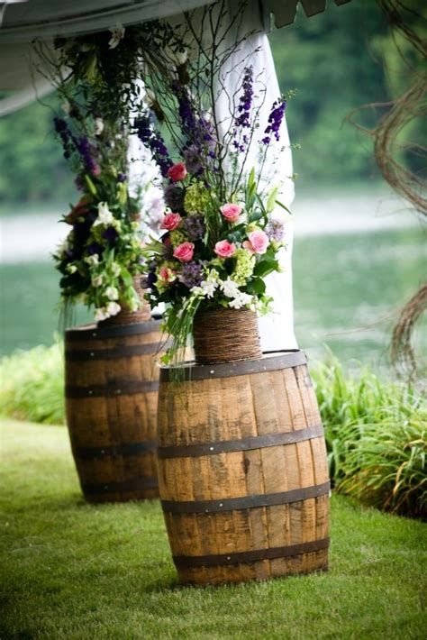 35 Creative Rustic Wedding Ideas To Use Wine Barrels Deer Pearl Flowers