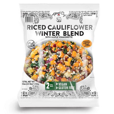 We are reviewing tattooed chef açai bowls found at costco. Tattooed Chef Riced Cauliflower Winter Blend, Frozen (40 ...