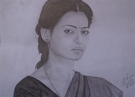 Indian Girl Drawing
