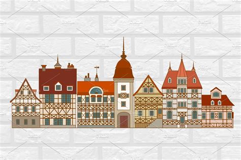 German Architecture Hand Drawings German Architecture German Houses