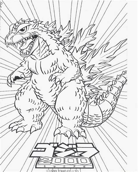 Godzilla Coloring Page To Download And Print For Free Coloring Home