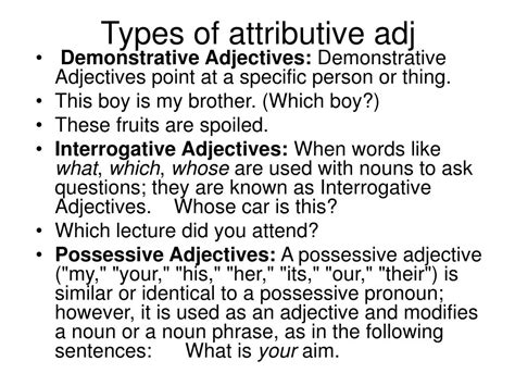 Ppt Adjectives In English Definition Of Adjective Powerpoint