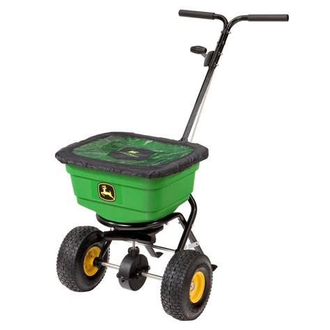 John Deere 50 Lbs Push Broadcast Spreader With Pneumatic Tires And