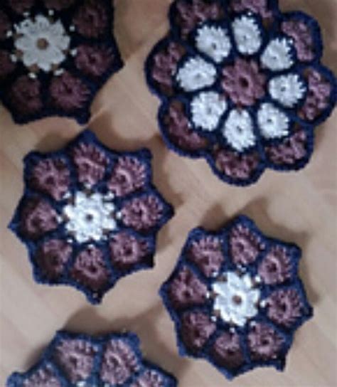 Example Of Stained Glass Afghan Square Parts Crochet Motif Crochet