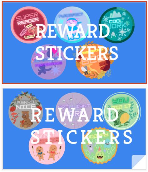 Digital Reward Stickers For Students Made By Teachers