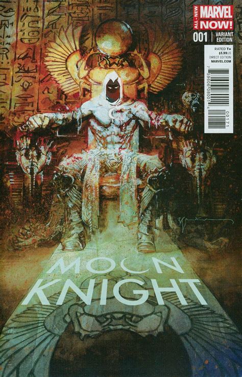 Moon Knight Vol 7 1 Cover E Incentive Bill Sienkiewicz Variant Cover