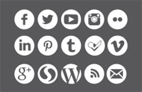 social media icons web style standards csuf