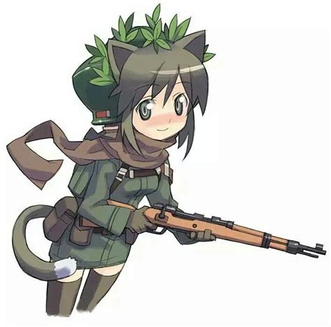Neko Girl Cat Girl Anime Cat Tactical Operator Nekomimi Trees To
