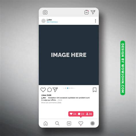 Free Instagram Profile Mockup Psd Download Free Psd Templates Png Vectors