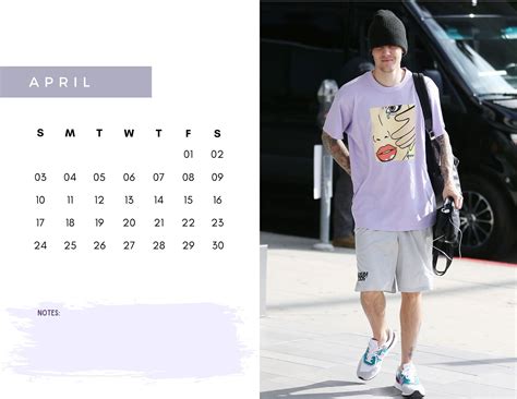 Justin Bieber Academic Calendar Sept 2021 Aug 2022 Etsy