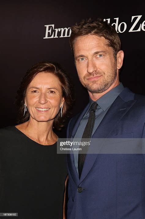 Image Director Of Ermenegildo Zegna Group Anna Zegna And Actor Gerard