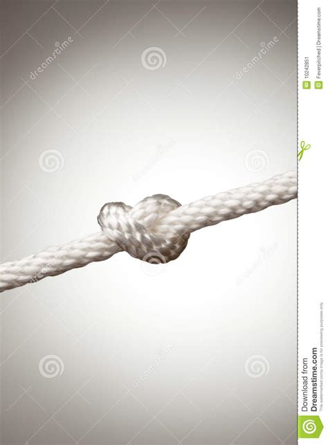 Nylon Rope Knot Royalty Free Stock Photography